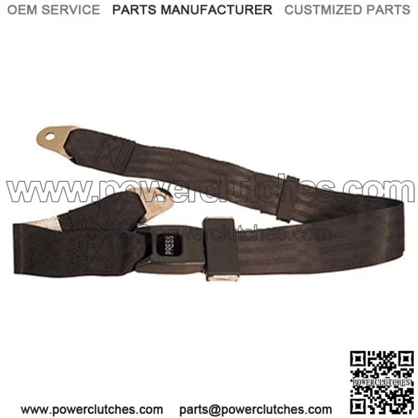 Seat Belt Black 60" Fully Extended Lap Belt