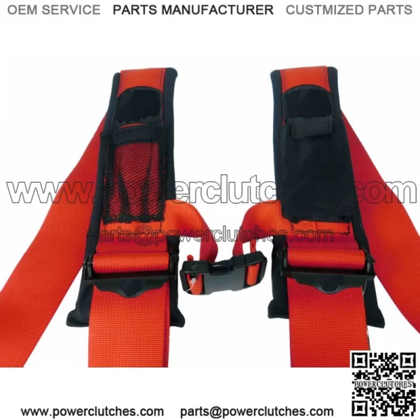 Pro Armor 4 Point 3" Can-Am Maverick Commander Defender X3 1000 800 RED Seat Belts (For: More Than One Vehicle) - Image 3