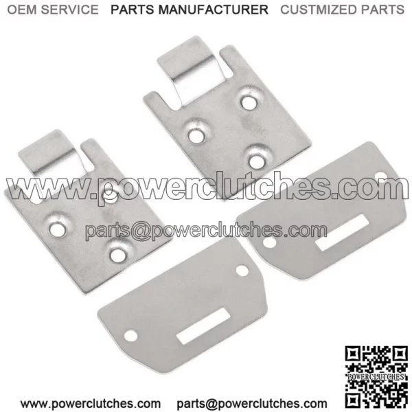 NEW Set of 2 Lower Seat Hinges and Plate for EZGO TXT/Medalist 1995 Up Golf Cart