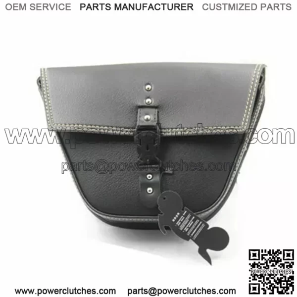 Universal Motorcycle Saddlebags Tool Luggage Storage Bag Scooter Old School ATV - Image 2