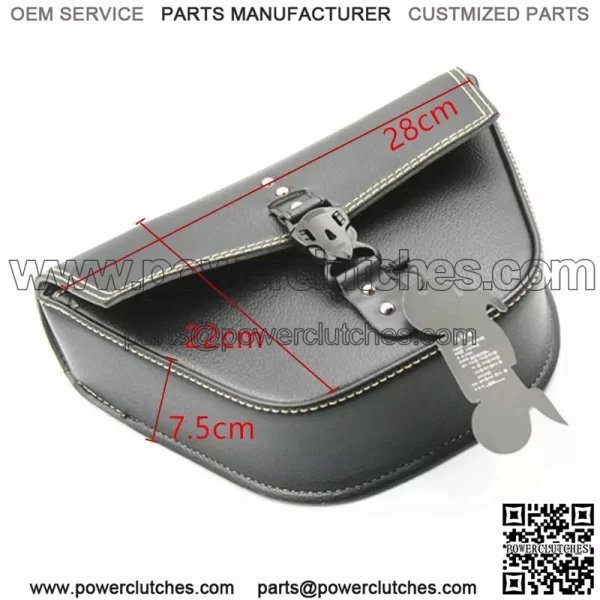 Universal Motorcycle Saddlebags Tool Luggage Storage Bag Scooter Old School ATV - Image 3