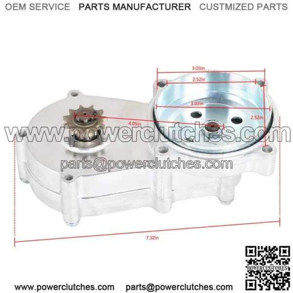 Transmission Gear Reduction Box Clutch Replace for 47cc 49cc 2-stroke 13T 14T - Image 2