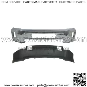 Front Chrome Bumper + Trim For Chevy Silverado 2500HD 3500 2015-2019 (For: More Than One Vehicle)