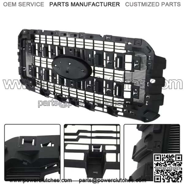 Front Bumper Upper Grille For 2011-2016 Ford F-250 F-350 F-450 F-550 Super Duty