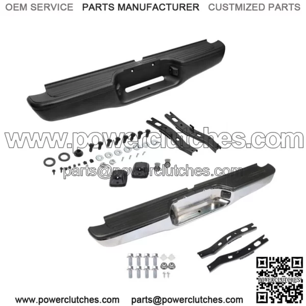 Fit For 1995-2004 Toyota Tacoma Truck Complete Steel Rear Step Bumper Assembly
