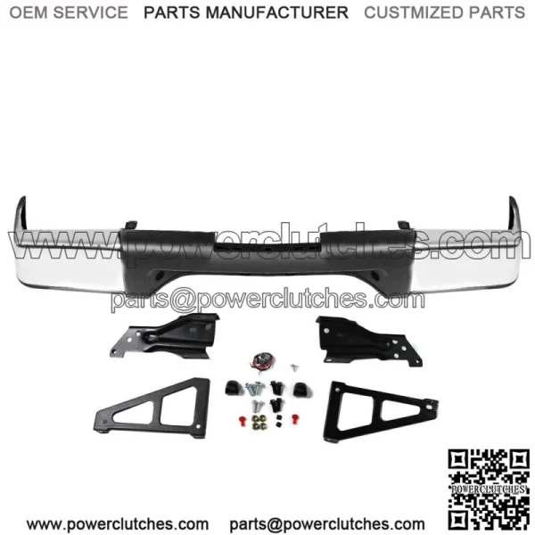 For 2007-2013 Chevy Silverado GMC Sierra 1500 Truck Chrome Rear Bumper Assembly - Image 3