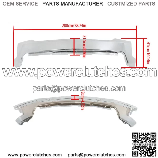 For 2019 2020 2021 Chevrolet Silverado 1500 Steel Front Bumper W/o Park Sensor - Image 2
