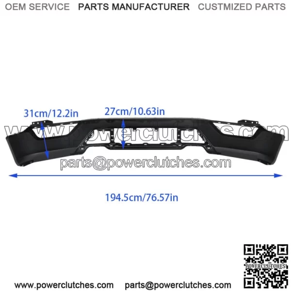For 2021 2022 2023 Ford F150 F-150 Steel Front Bumper Without Sensor Hole - Image 3