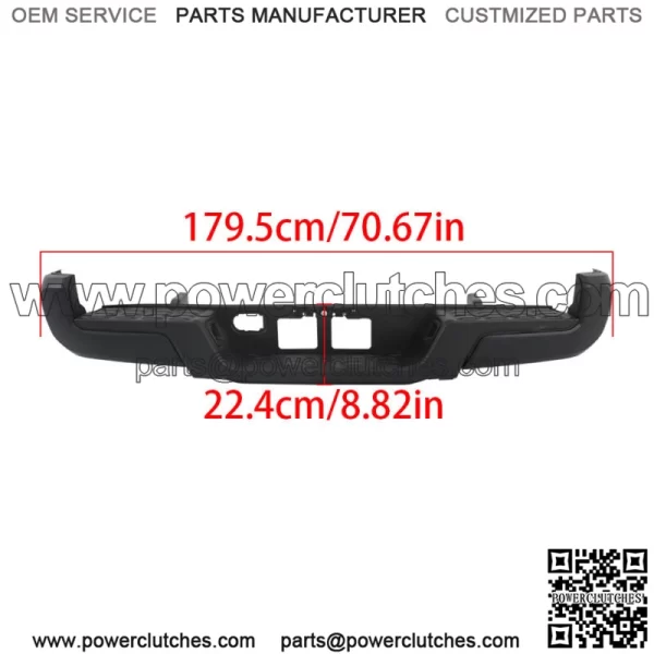 Powdercoated Black For 2016-2023 Toyota Tacoma Rear Step Bumper W/o Sensor Holes - Image 3