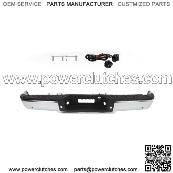 Chrome Complete Rear Bumper Assembly For 2006-2008 Ford F150 w/ Park Assist