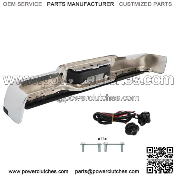 Chrome Complete Rear Bumper Assembly For 2006-2008 Ford F150 w/ Park Assist - Image 3