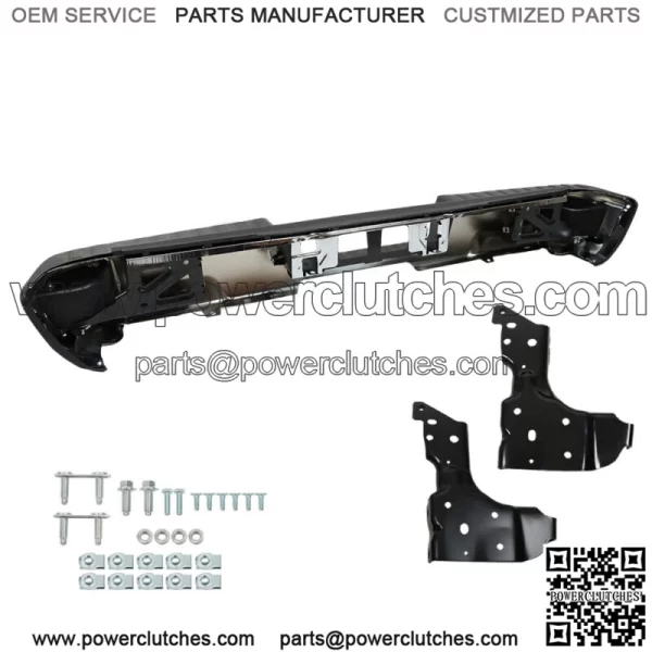 Chrome Rear Bumper Assembly For 2014 -2018 Chevy Silverado Sierra 1500 W/ Park - Image 3