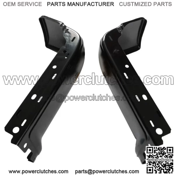 Steel Rear Bumper Ends For 2009-2014 Ford F-150 LH RH Pair Primered Set Black - Image 2