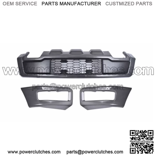 For 2018 2019 2020 Ford F-150 Gray Raptor Style Steel Front Bumper Assembly Kit