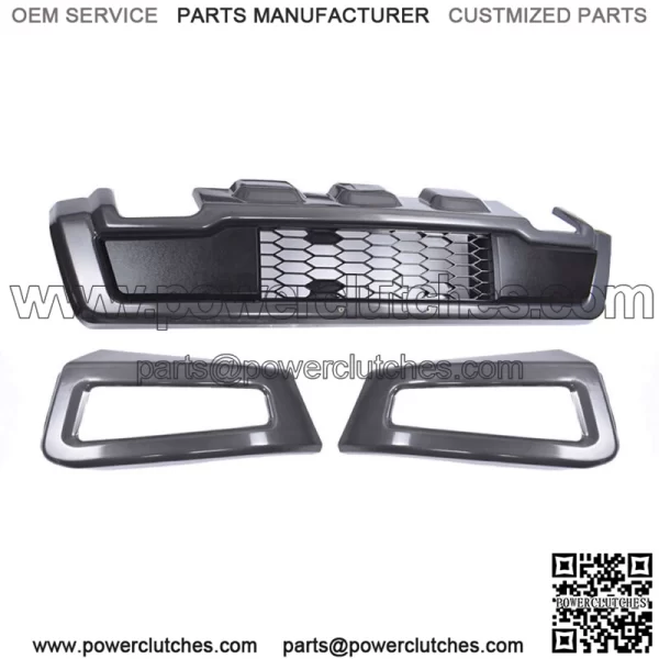 For 2018 2019 2020 Ford F-150 Gray Raptor Style Steel Front Bumper Assembly Kit - Image 3
