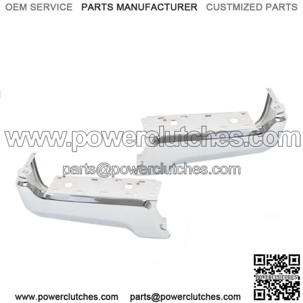 Chrome Pair Of Rear Bumper Face Bars For 2017-2022 Ford F250 F350 Super Duty