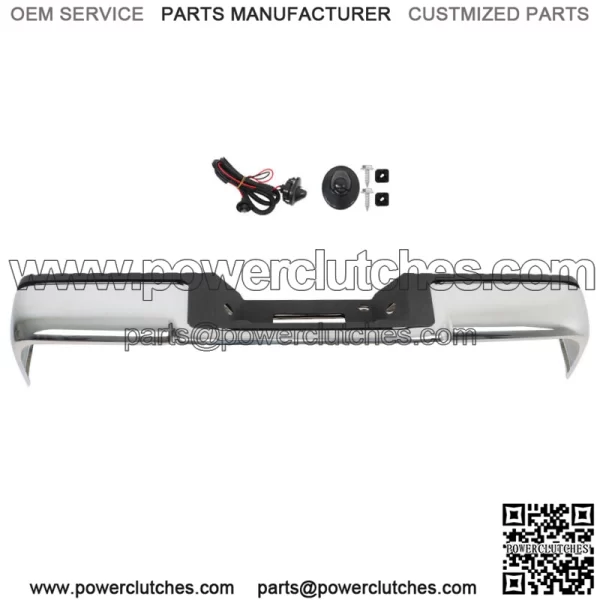 For 2004-06 Ford F-150 Fleet Side Steel Chrome Rear Step Bumper W/o Sensor Holes - Image 3