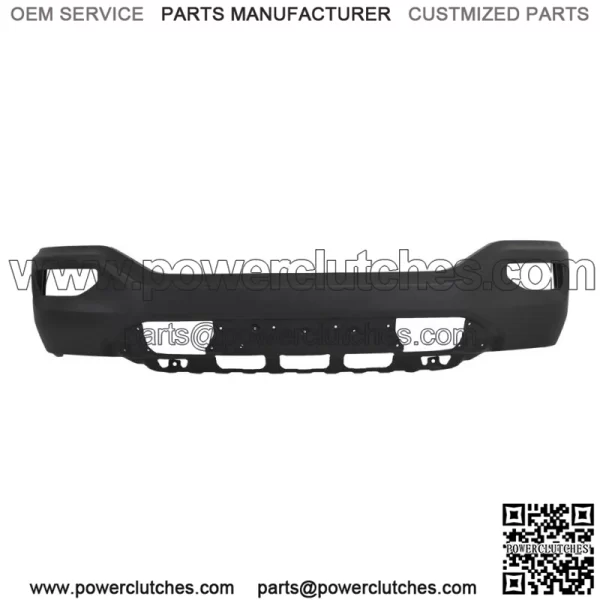 Black Steel Front Bumper Without Sensors Holes For 2016-2018 Sierra 1500 Painted - Image 2