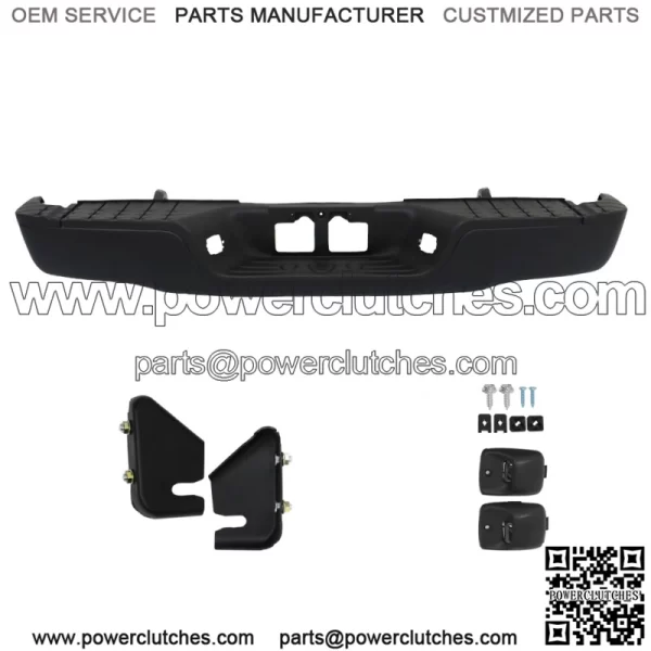 Rear Step Bumper Assembly Black Steel For 2007-2013 Toyota Tundra TO1103115 - Image 2