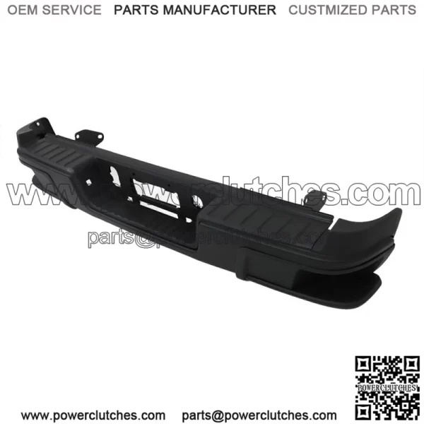 For 2015-2019 Chevy Colorado W/o Sensor Holes Black Steel Rear Step Bumper - Image 3