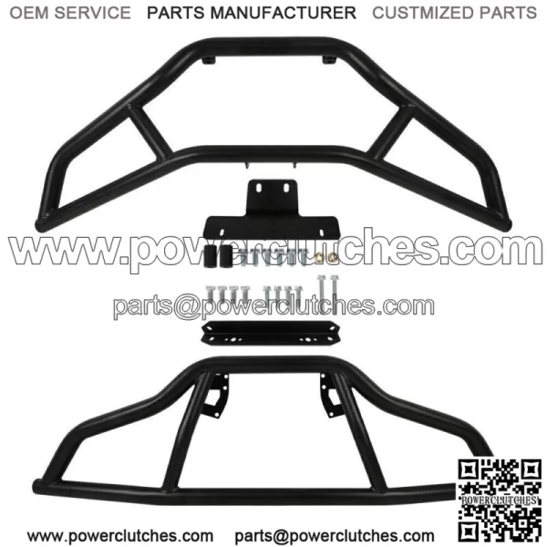 For 2014-2023 Polaris Sportsman 450 570 ETX Front & Rear Brush Guard Bumper Set (For: Polaris) - Image 4