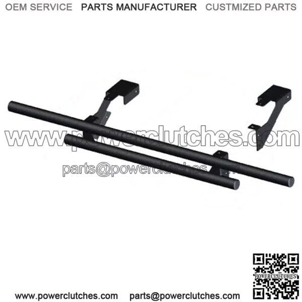 Double Tube Rear Bumper Black Polaris Ranger Mid Size 2010-2021 (For: Polaris)