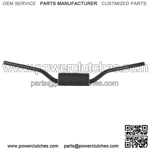 Black RC / OEM Bend Handlebar - 1-1/8" w/ Pad 604-01-BK