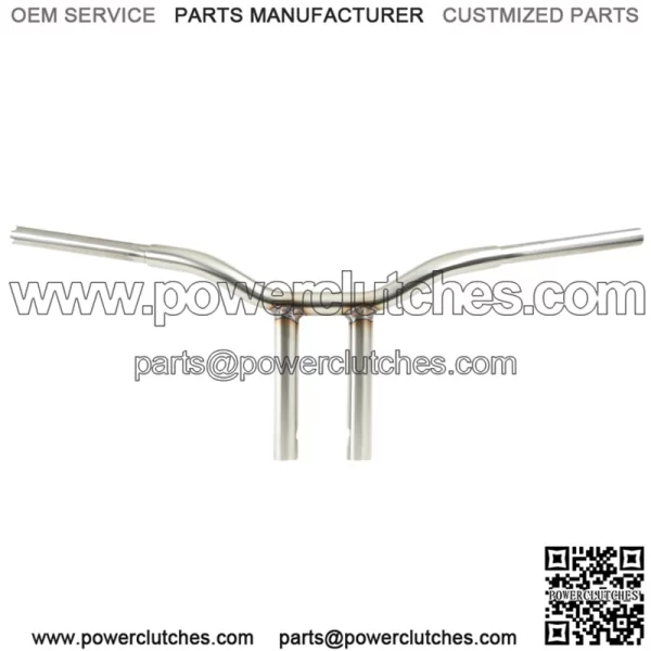 Welded Straight-Riser Handlebar 10" LA-7337-10SS