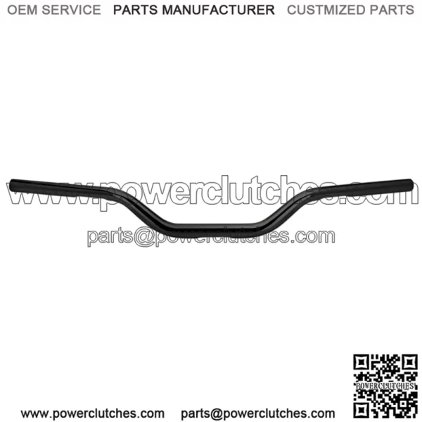 1" Handlebars slotted Black 6308-2013