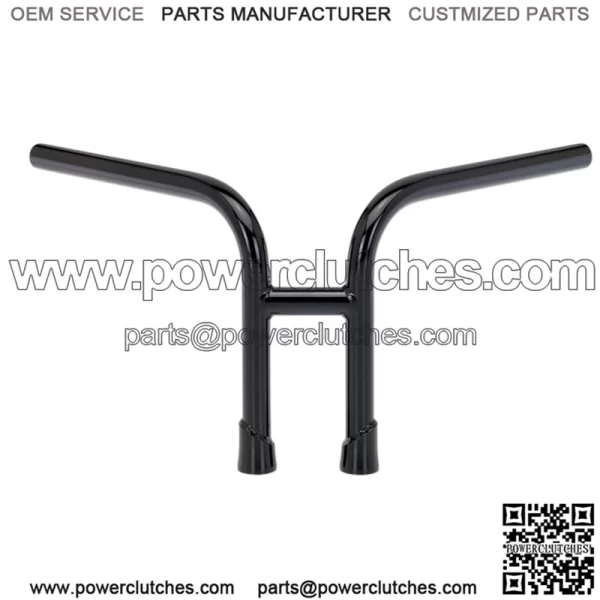 1" Handlebars slotted Black 6201-2016