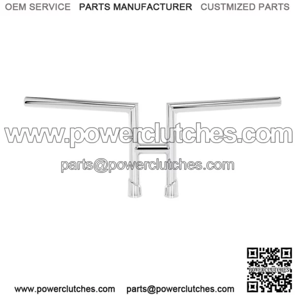 1" Handlebars Slotted Chrome 6202-1056
