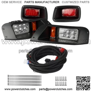 EZGO TXT Golf Cart LED Headlight & Tail Light Kit 1996-2013 Gas and Electric NEW