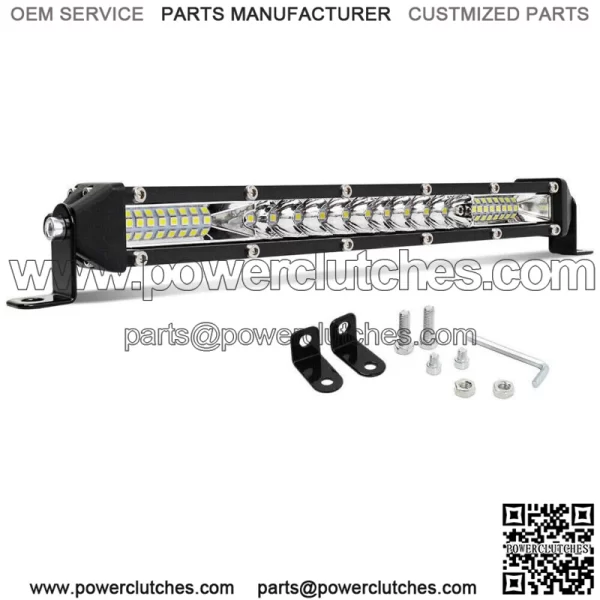 Slim 10" inch Single Row Bumper Front Led Light Bar For ATV Club Car Golf Cart