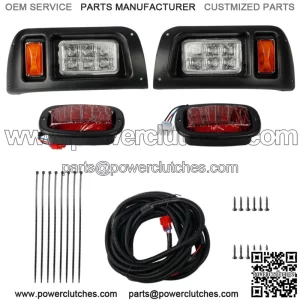 New Club Car DS LED Light Kit Adjustable Headlights Tail Lights Golf Cart 1993+