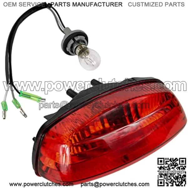 Tail Light Assembly w/Bulb Compatible with Suzuki Eiger LT-F400 LT-F400F LT-A400 LT-A400F 2002-2007 | Vinson LT-A500F 2002-2007 | QuadSport LT-Z400 LT-Z400Z 2003-2004