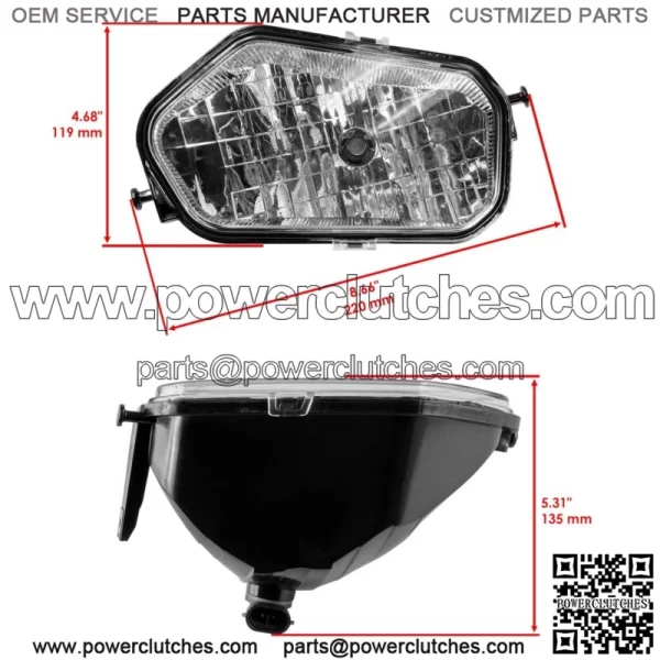 Complete Headlight Kit for Polaris 2410614 2410615 2410616 Left Right Middle (for: Polaris Sportsman 570) - Image 2