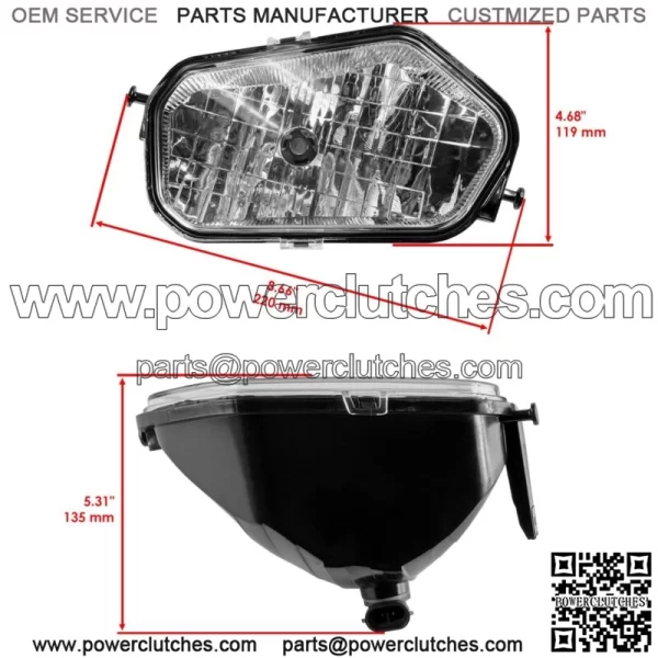 Complete Headlight Kit for Polaris 2410614 2410615 2410616 Left Right Middle (for: Polaris Sportsman 570) - Image 4
