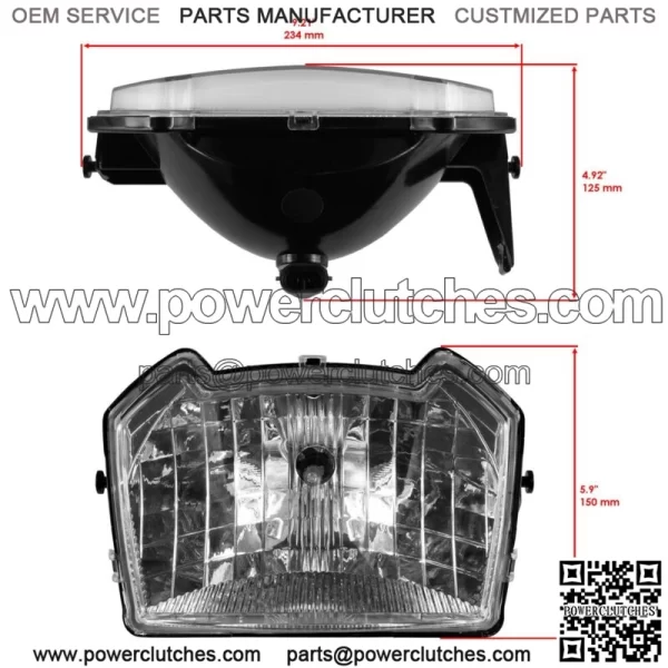Complete Headlight Kit for Polaris Sportsman 570 Touring EPS 2018-22 L/R/M (For: Polaris Sportsman 570) - Image 3