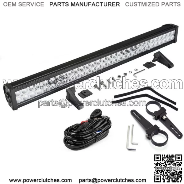 Under Roof Roll Cage Bracket 180W LED Light Bar Fits Kawasaki Mule Teryx Teryx4 (For: More Than One Vehicle)