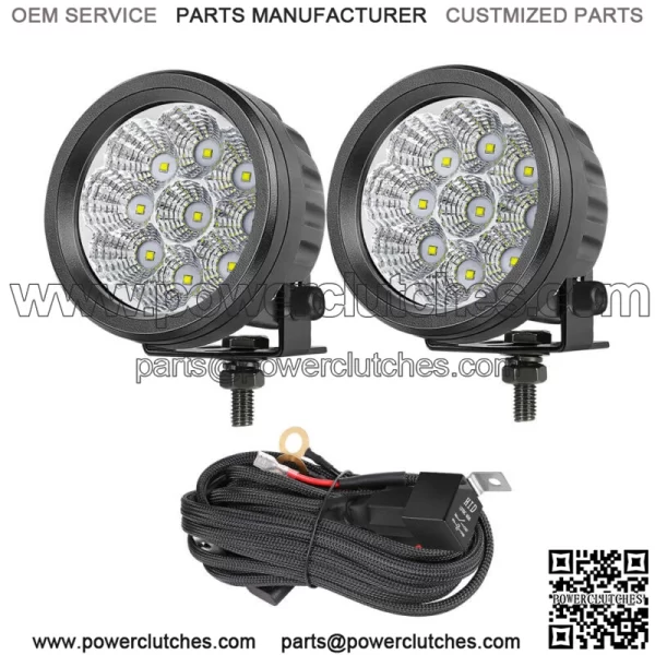 For Polaris RZR XP 4 1000 Turbo RZR 900 3.5" Round LED Driving Light (Fits Yamaha)