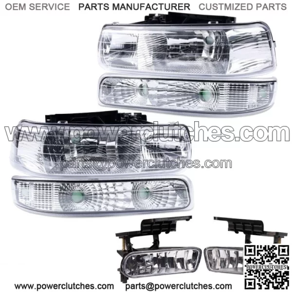 Fits 1999-2002 Chevy Silverado, 2000-2006 Tahoe Suburban Headlights & Fog Lights (For: More Than One Vehicle)