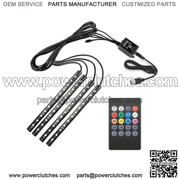 Car Interior RGB LED Lights Floor Decor Atmosphere Strips Parts Accessories (For: Chevrolet Silverado)