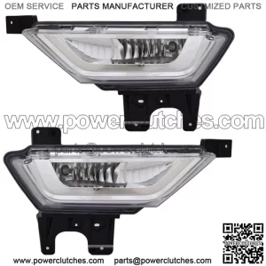 Fits FORD F150 2021-2023 LEFT RIGHT FOG LAMP HIGH BEAM LIGHTS BUMPER PAIR WITH BULBS (For: Ford F-150)