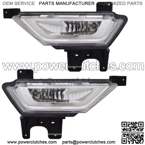 Fits FORD F150 2021-2023 LEFT RIGHT FOG LAMP HIGH BEAM LIGHTS BUMPER PAIR WITH BULBS (For: Ford F-150)