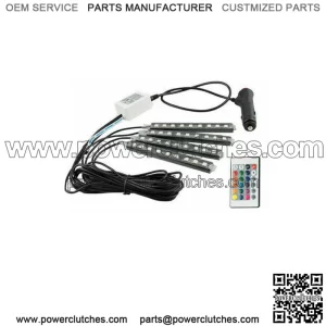 Parts Accessories RGB LED Lights Car Interior Floor Decor Atmosphere Strip Lamp (For: Ford F-150)