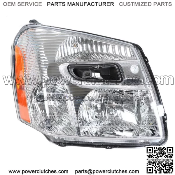 Headlights For 2005-2009 Chevy Equinox Halogen Type Chrome Housing Right Side RH - Image 3
