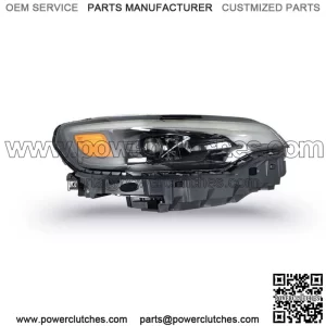 Passenger Headlight For 2019-2022 Jeep Cherokee LED w/ Ballast Black Housing