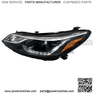 Fit For 2018 Chevy Cruze Headlight Left Headlamp Halogen w/ LED DRL Driver Side