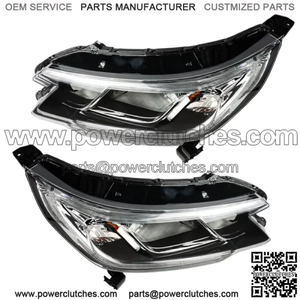 Driver&Passenger Headlights Assembly For 2015-16 Honda CR-V Halogen W/DRL Clear - Image 4
