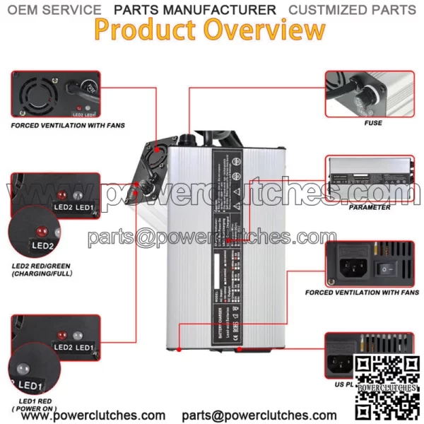 48 Volt 6Amp Golf Cart Battery Charger FOR Star EzGo TXT Club Car DS Yamaha - Image 3